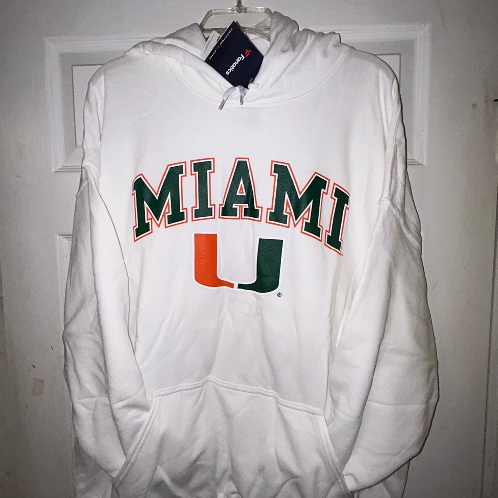 🏈🌀 University of Miami Hurricanes Marquee Whiteout Hoodie 🌀🏈